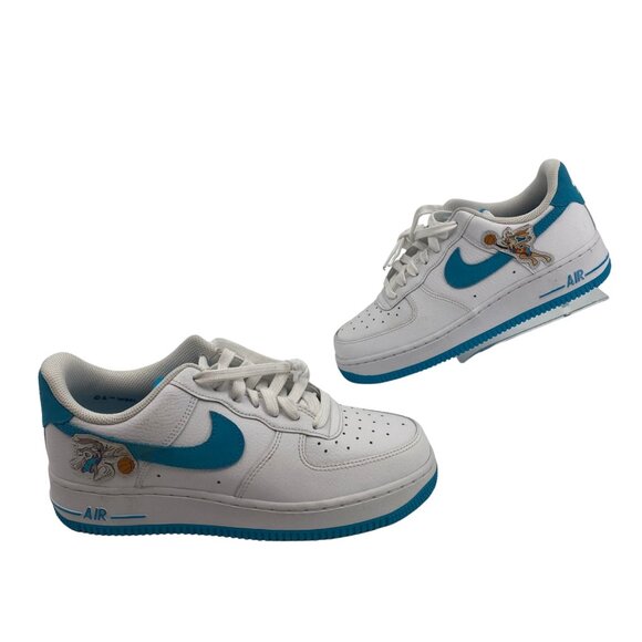 Nike Space Jam White Leather Sneakers | Size 7 - Picture 1 of 7